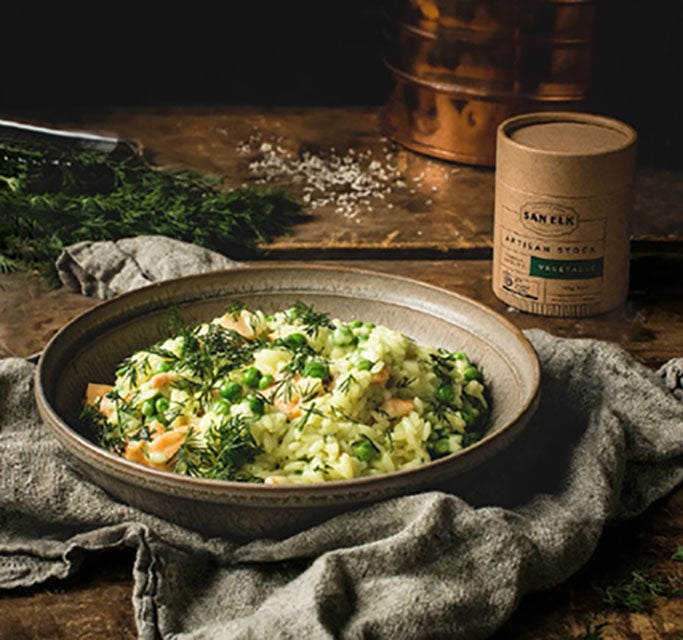 Smoked Salmon and Dill Risotto