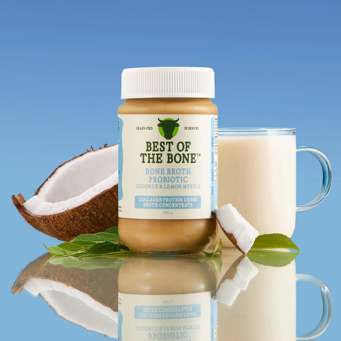 BEST OF THE BONE BROTH CONCENTRATE - PROBIOTIC COCONUT & LEMON MYRTLE - 390G