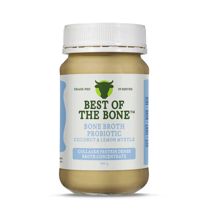 BEST OF THE BONE BROTH CONCENTRATE - PROBIOTIC COCONUT & LEMON MYRTLE - 390G
