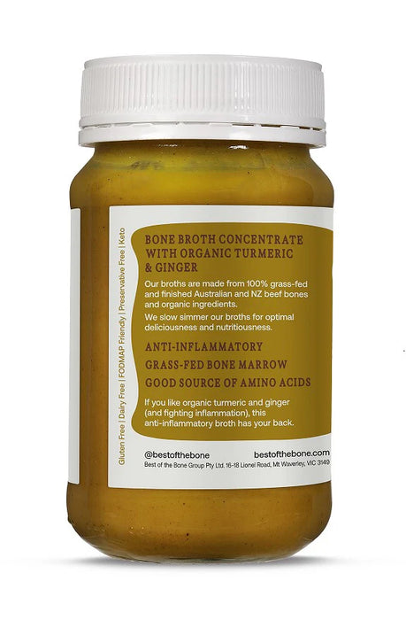 BEST OF THE BONE BROTH CONCENTRATE - ORGANIC TURMERIC & GINGER 390G