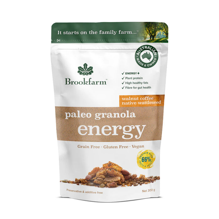 BROOKFARM | Energy Paleo Granola Walnut Coffee & Wattleseed | 300g