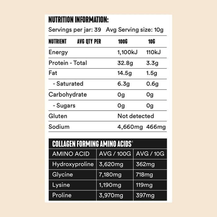 Gevity Rx Bone Broth Body Glue - Natural - 390g