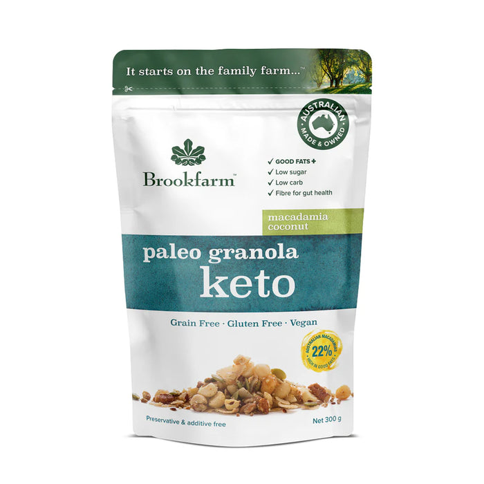 BROOKFARM | Keto Paleo Granola | Macadamia Coconut | 300g