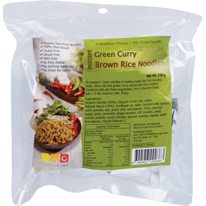 NUTRITIONIST CHOICE | Instant Green Curry Brown Rice Noodle Kit