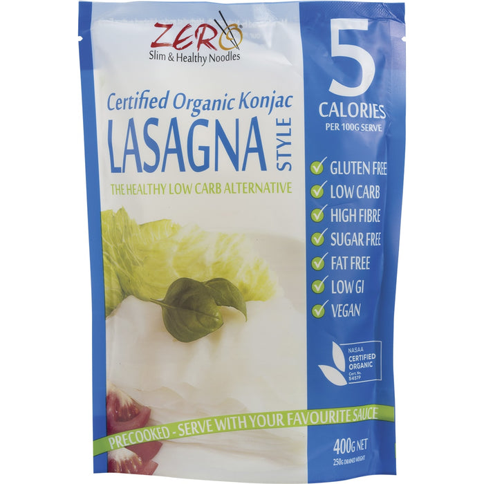 ZERO SLIM & HEALTHY | Certified Organic Konjac Lasagna Style | 400g