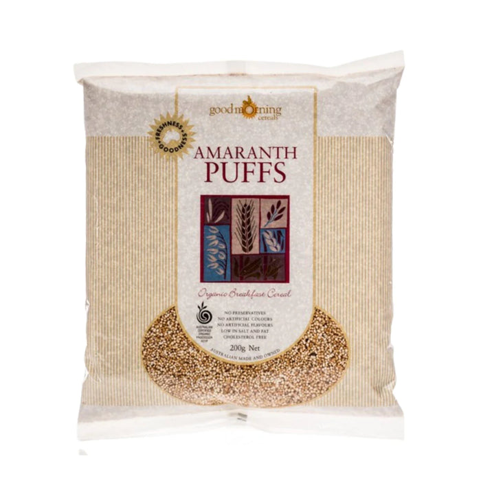 Goodmorning Cereals Organic Amaranth Puffs 200g