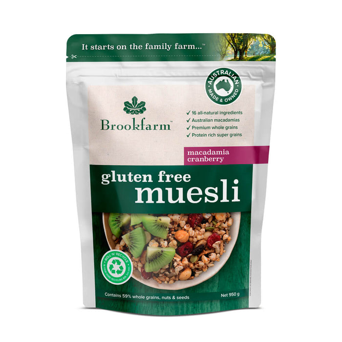 Gluten Free Muesli | Macadamia & Cranberry | 950g