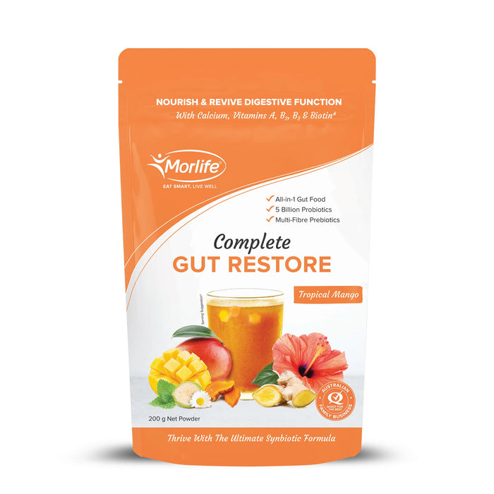 MORLIFE COMPLETE GUT RESTORE TROPICAL MANGO 200G