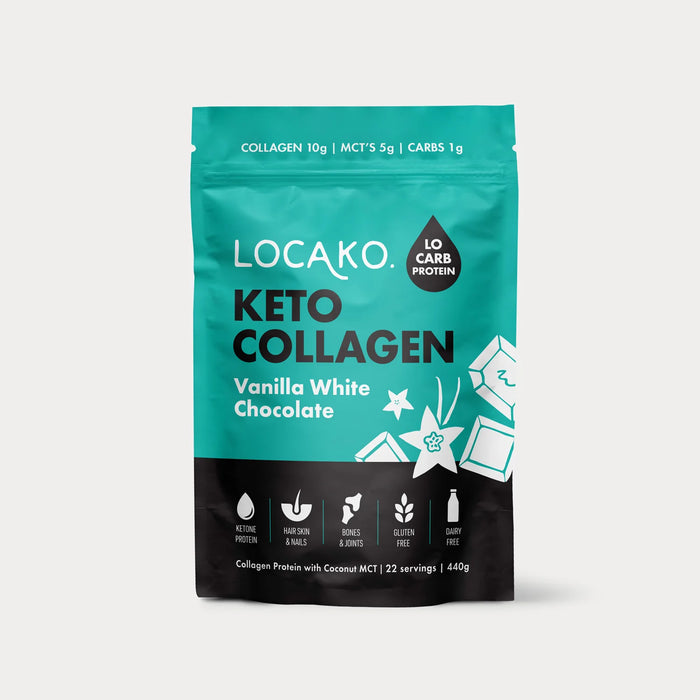 Locako Keto Collagen Vanilla White Chocolate 440g