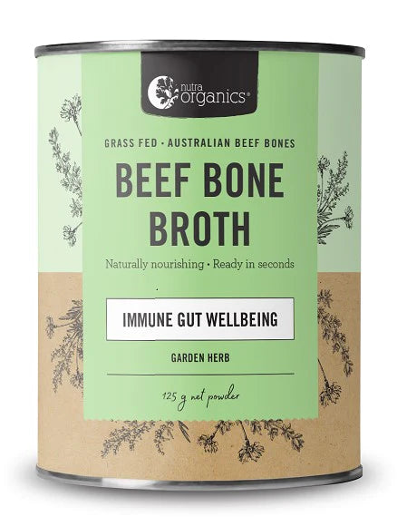 NUTRA ORGANICS BEEF BONE BROTH GARDEN HERB 125G