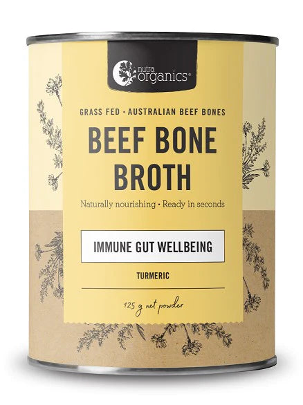 NUTRA ORGANICS BEEF BONE BROTH TURMERIC 125G