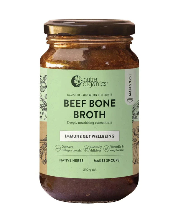 NUTRA ORGANICS BEEF BONE BROTH CONCENTRATE NATIVE HERB 250G