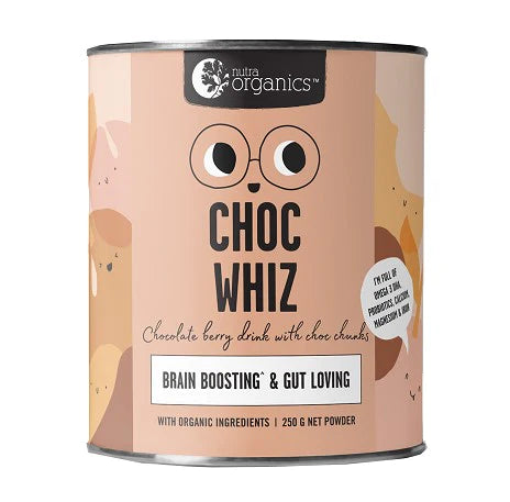 NUTRA ORGANICS CHOC WHIZ 250G