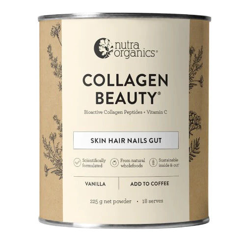NUTRA ORGANICS COLLAGEN BEAUTY VANILLA 225G