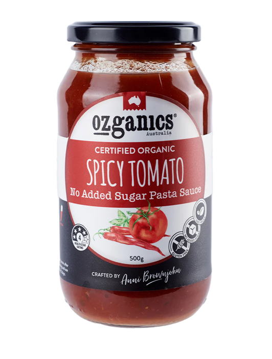 Ozganics Spicy Tomato Pasta Sauce 500g