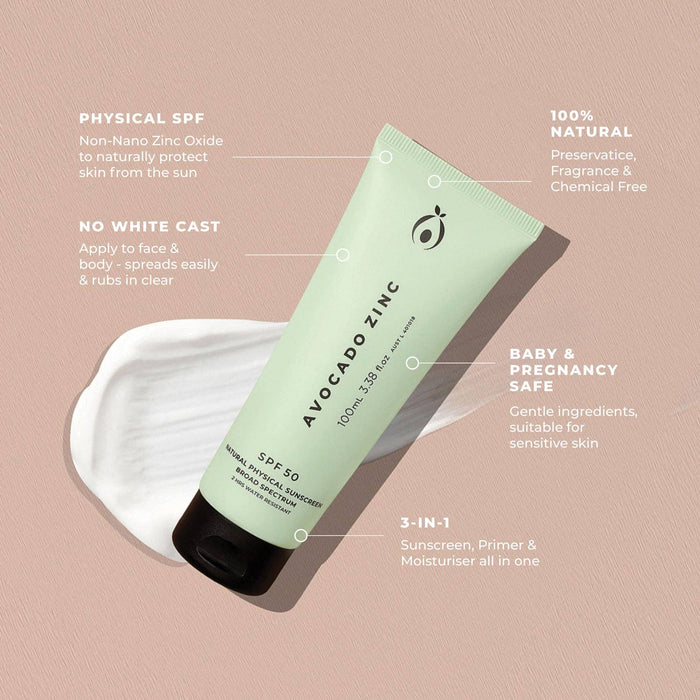 SPF 50 Natural Physical Sunscreen | 100mL