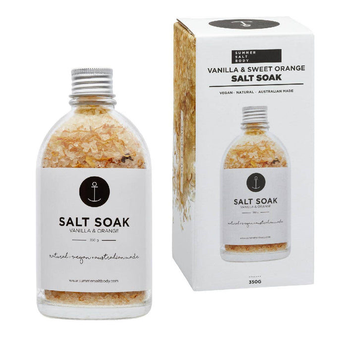 Summer Salt Body | Salt Soak | Vanilla & Orange - 350g