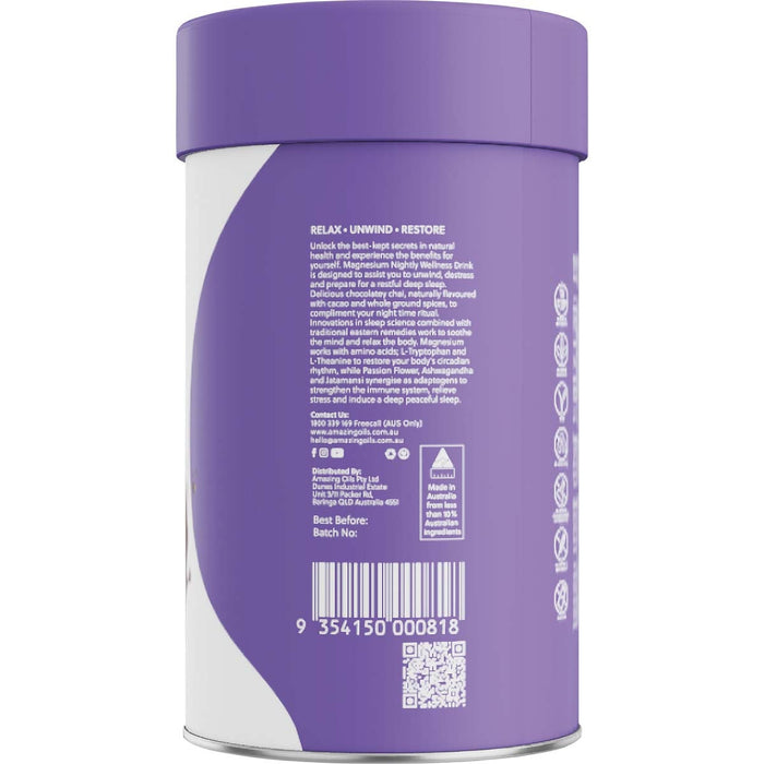Amazing You | Magnesium Wellness Drink Nightly Cacao & Chai