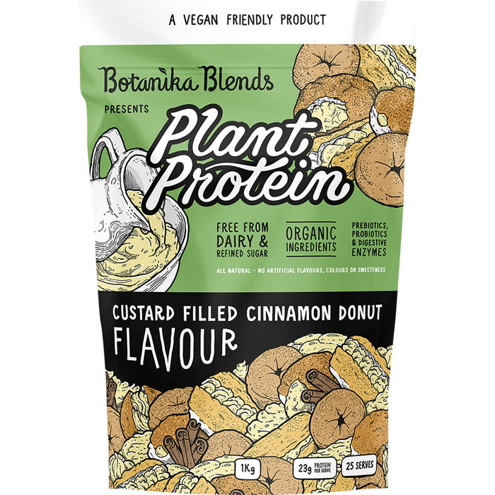 BOTANIKA BLENDS | Plant Protein Custard Filled Cinnamon Donut | 1kg
