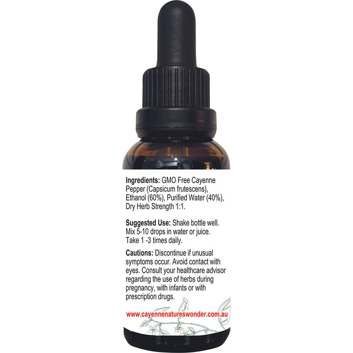 Cayenne Pepper Extract with Dropper | 30ml