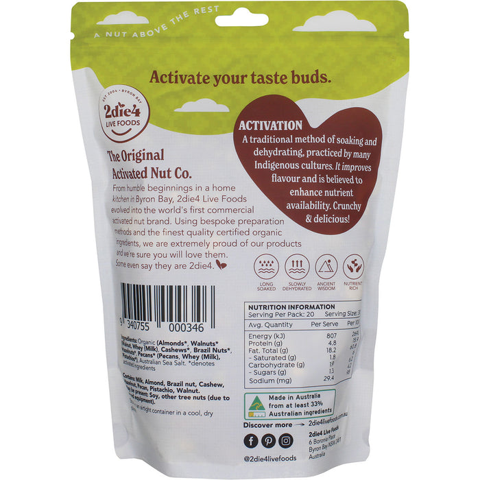 2DIE4 | Organic Activated Mixed Nuts with Fresh Whey | 600g
