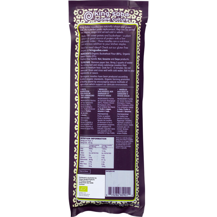 King Soba | Organic Buckwheat Sweet Potato Noodles