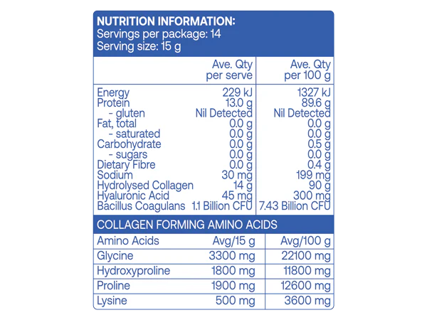 BEST OF THE BONE - MULTI COLLAGEN PEPTIDES - PROBIOTIC SPORES - 210g