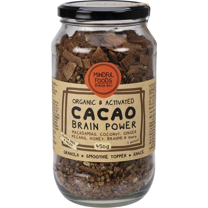 MINDFUL FOODS | Cacao Brain Power Granola Organic & Activated | 450g