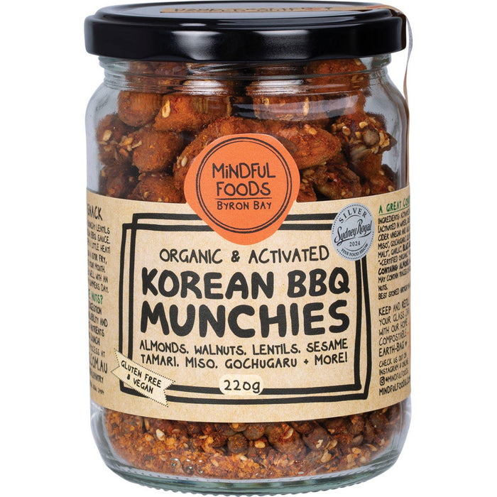 MINDFUL FOODS | Korean BBQ Munchies Organic & Activated | 220g