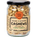 Jar of organic activated cashews with Mindful Foods label on a white background