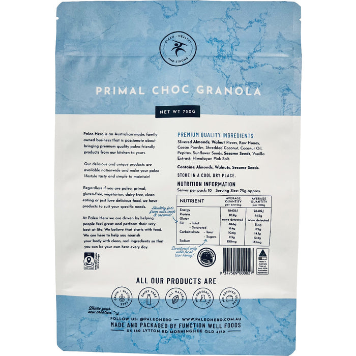 PALEO HERO | Primal Choc Granola | 750g