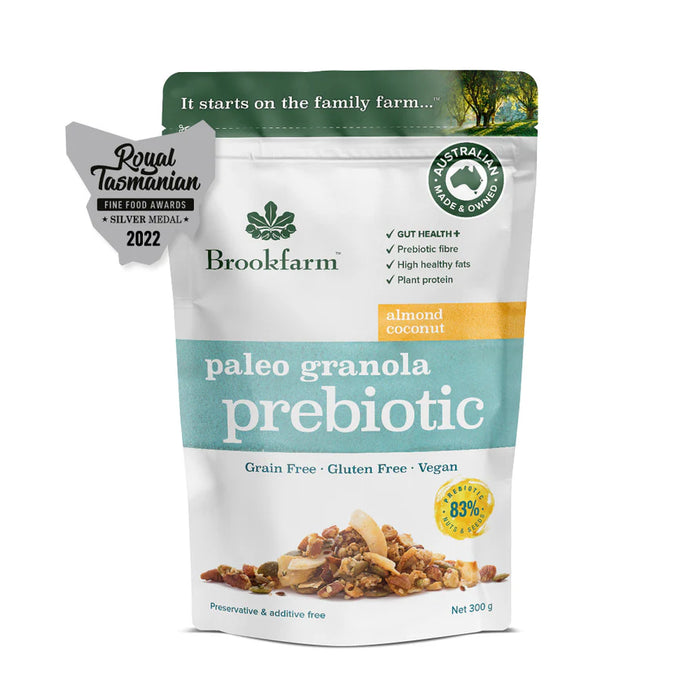 BROOKFARM | Prebiotic Paleo Granola |  Almond Coconut | 300g