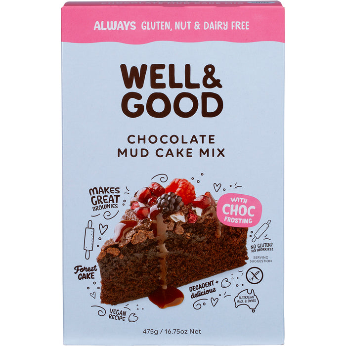 WELL & GOOD | Lemon Coconut Cake Mix with Goji Berry Icing | 475g
