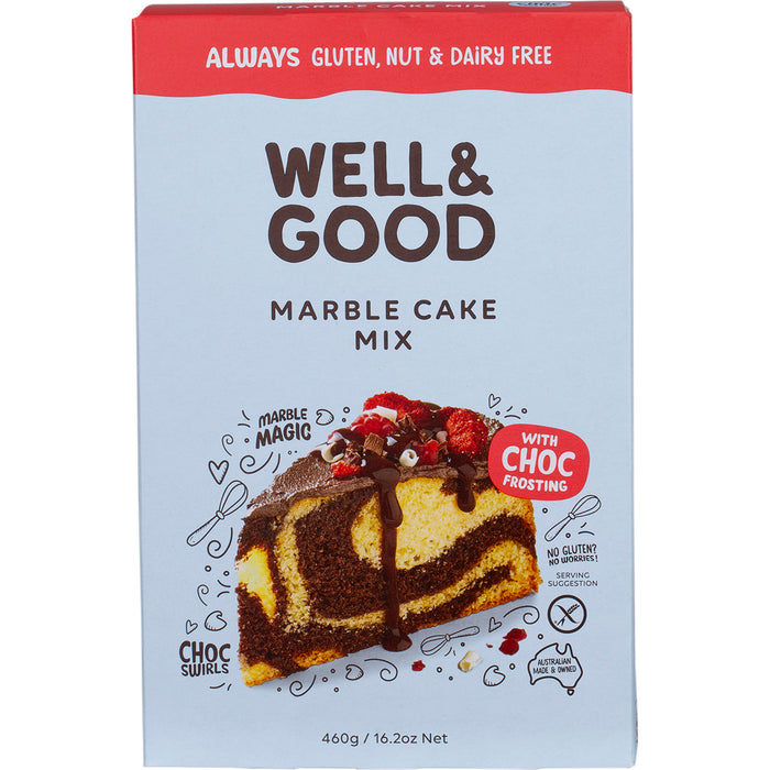 WELL & GOOD | Marble Cake Mix with Choc Frosting | 460g