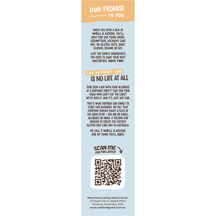WELL & GOOD | Buttermilk Flavoured Pancake Mix | 400g