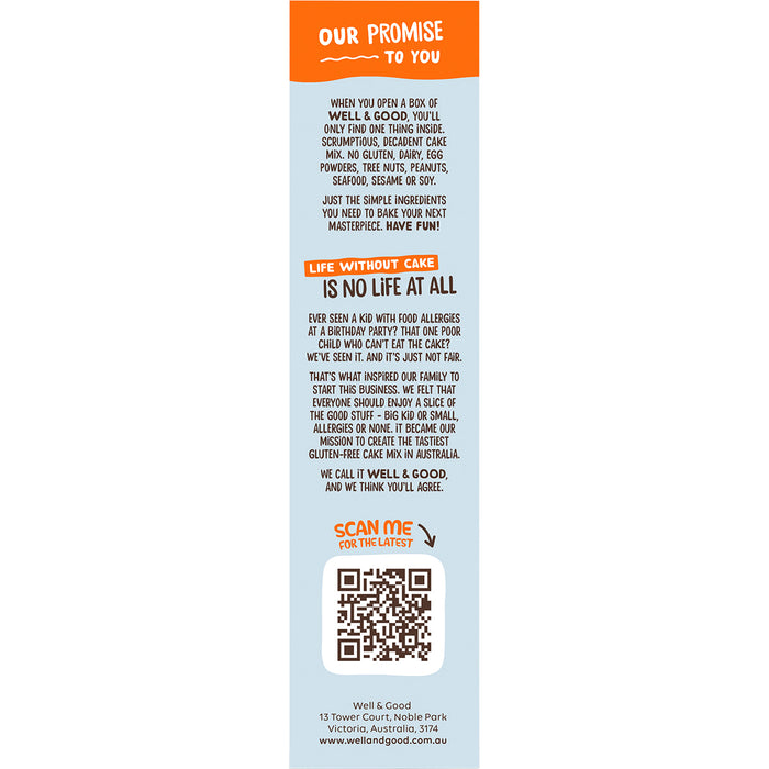 WELL & GOOD | Chocolate Chip Cookie Mix | 400g