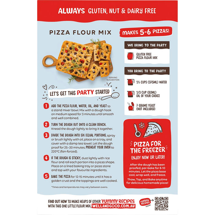 WELL & GOOD | Pizza Flour Mix | 400g