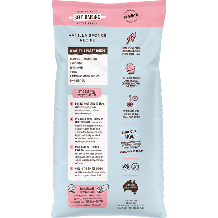 WELL & GOOD | Self Raising Flour Blend | 1kg