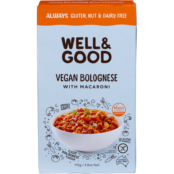 WELL & GOOD | Vegan Bolognese with Macaroni | 110g