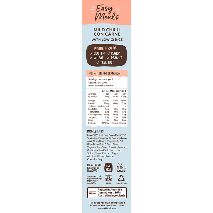 WELL & GOOD | Mild Chilli Con Carne with Low GI Rice