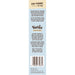 Back of a vanilla custard package with text and a barcode on a white background