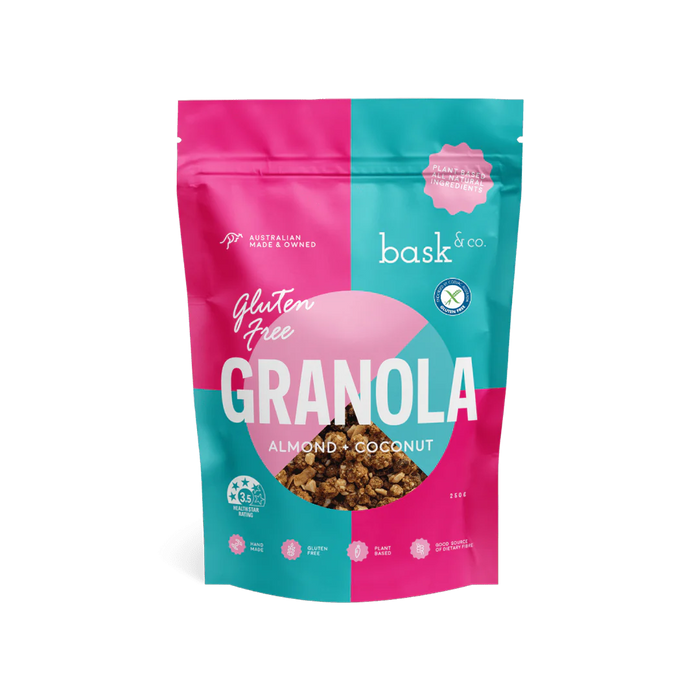 BASK & Co | Almond & Coconut Gluten Free Granola | 250g