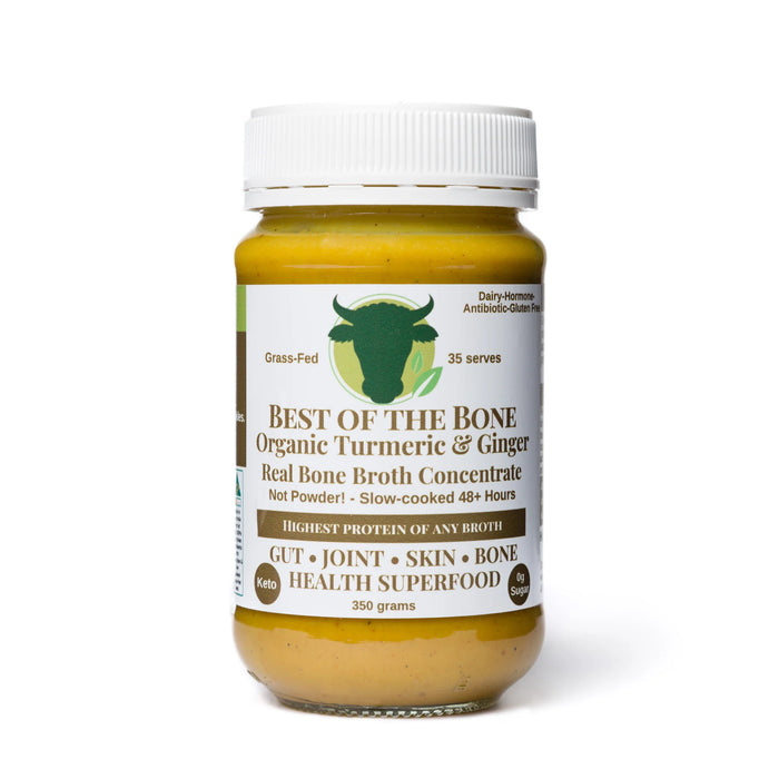 BEST OF THE BONE BROTH CONCENTRATE WITH ORGANIC TURMERIC, GINGER & BLACK PEPPER 390G