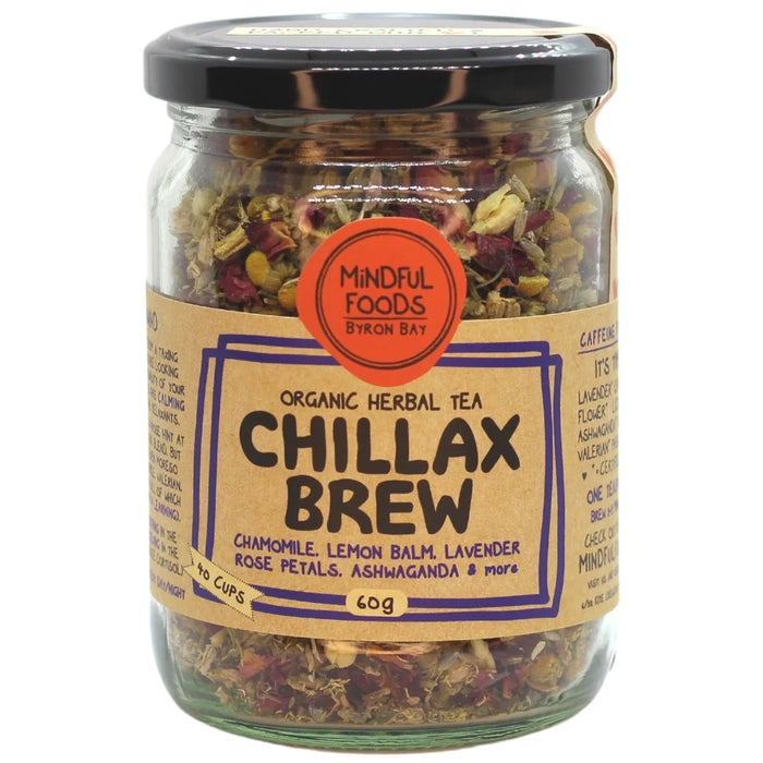 Mindful Foods Organic Herbal Tea - Chillax Brew 60g