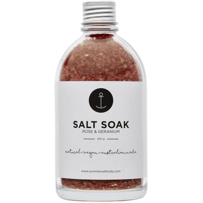 Summer Salt Body | Salt Soak | Rose & Geranium - 350g