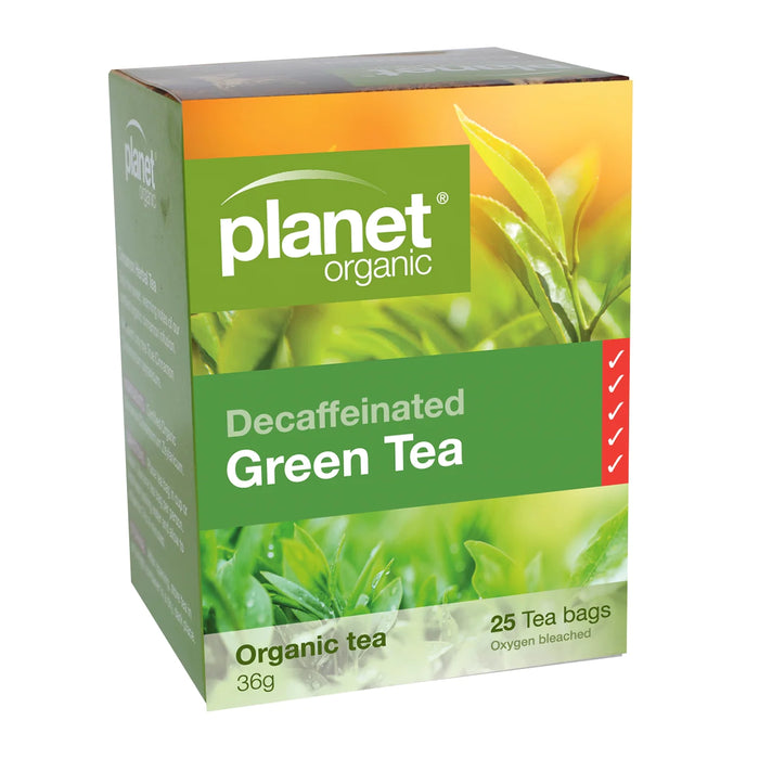 Planet Organic Herbal Tea Decaffeinated Green Tea 25 tea bags