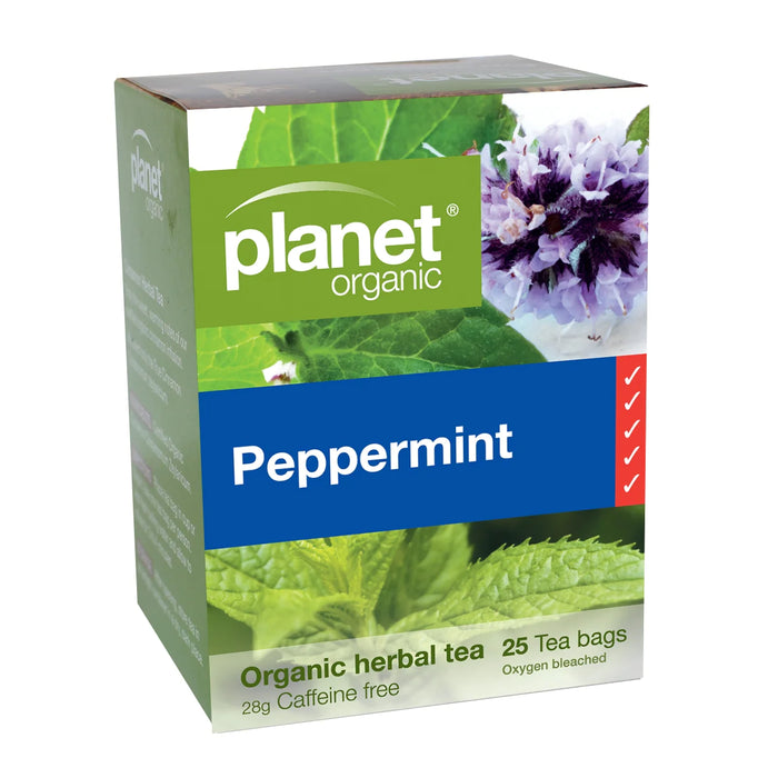 Planet Organic Herbal Tea Peppermint 25 tea bags