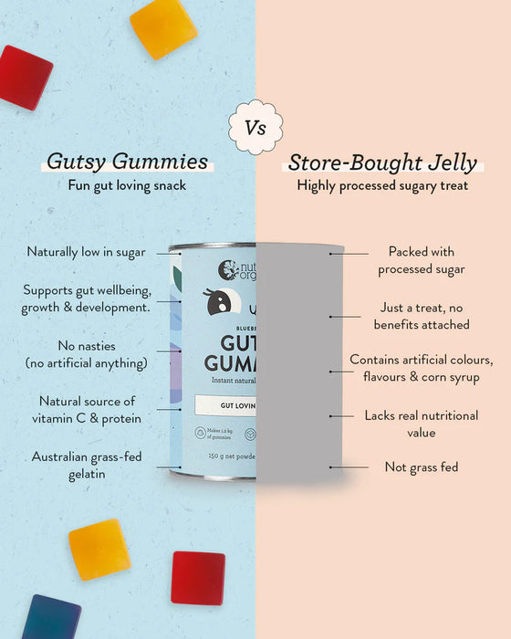 NUTRA ORGANICS Gutsy Gummies Blueberry 300g