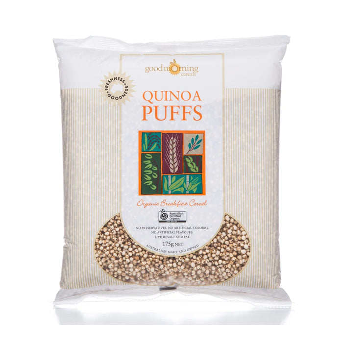 Goodmorning Cereals Organic Quinoa Puffs 175g