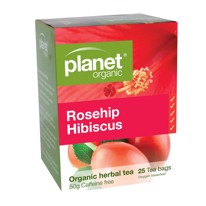 Planet Organic Herbal Tea Rosehip Hibiscus 25 tea bags